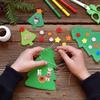 50Pcs Wooden Buttons Natural Wood 2-Holed Fastener Buttons for Sewing Knitting Handcraft Cartoon Animals Printing Patterns