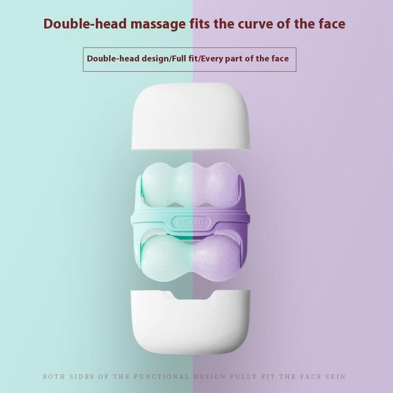 Cold Compress Device Double Headed Roller 2-In-1 Ice Massage Device Multi Functional Massager For Relieving Edema Cooling