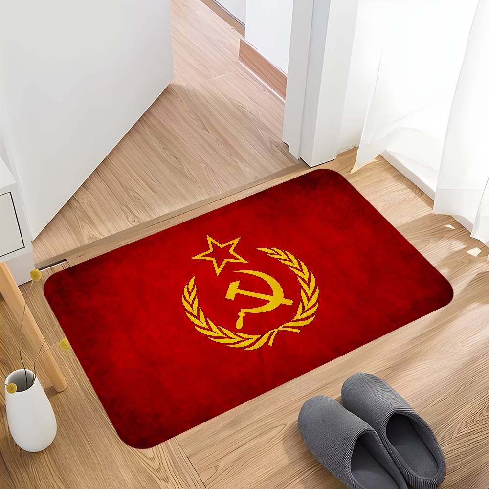 CCCP USSR Soviet Hallway Carpet Non-Slip Laundry Room Mat Laundry Decor Balcony Child Living Room Toilet Rug