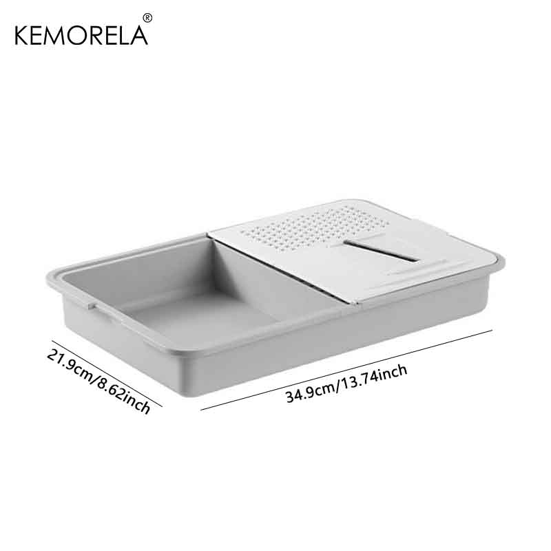 6-in-1 Vegetable Grater Set - Kitchen Multifunctional Grater Slicer with Drain Basket, Cutting Board for Fruits Salad Easy Clean