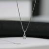 2024 Elegant French Style Water Drop Necklace for Girls - Niche Design Collarbone Chain Pendant