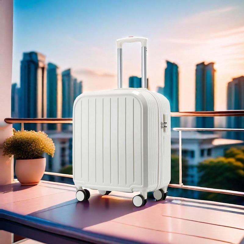 18" Carry-on Travel Suitcase with Universal Wheels and Lock, Sturdy Trolley Case for Students, 20" Version Available