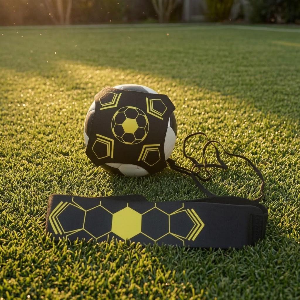 Soccer Juggling Belt Geometric Print Tethered Ball Coach Sports Gear Textile