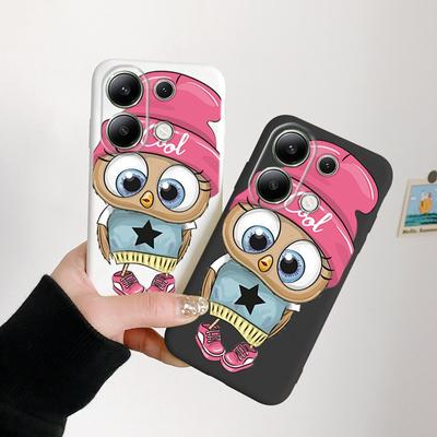 Měkké silikonové pouzdro s kresleným vzorem pro Samsung A55 M35 S24 Xiaomi Redmi Note 13 Pro iPhone Huawei Honor Realme ochranný kryt proti nárazu