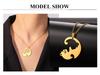 Cazador Matching Hugging Cats Pendant Necklace for Couple Stainless Steel Jewelry Friendship Animal Kittens Valentine Gift 2026