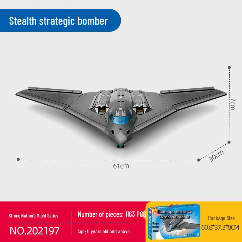 Sengbao J-20 Stealth Fighter 50 Model Building Blocks - Children's Educational Toy