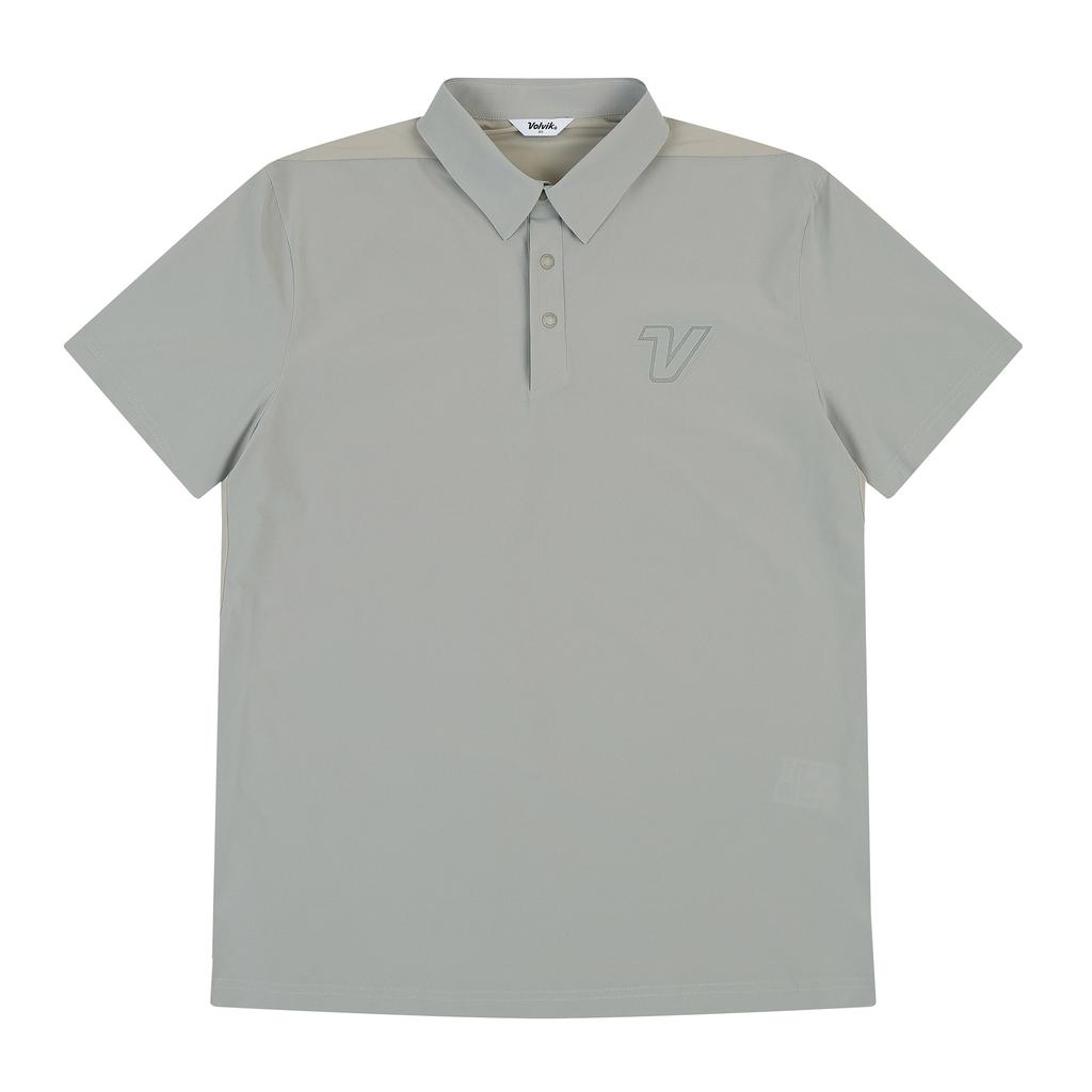 VOLVIK GOLFWEAR Men'S Golf Lightweight Woven Mix Jerry Short Sleeve T-Shirt Vmtsp403_Lk