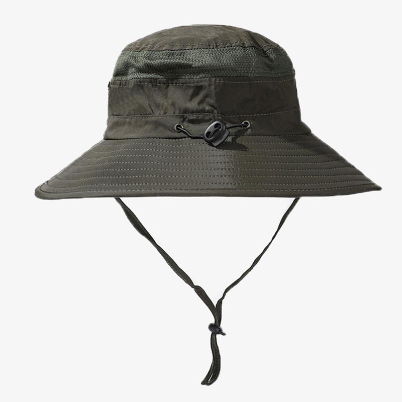 Style Versatile Hat Mens Breathable Sunshade Big Brim Fisherman Hatscaps