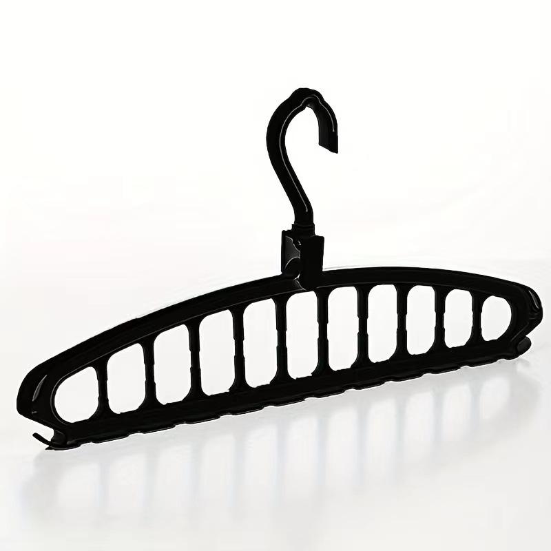 Rotating Foldable Clothes Hanger 11 Hole Multi Purpose Drying Rack Plastic Scarf Organizer Space Saving Closet Storage Hangers