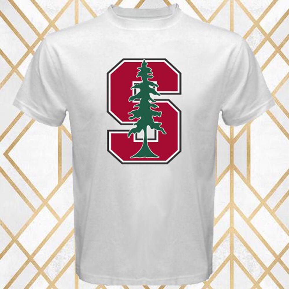 Stanford University Men s White T-Shirt Size S 3XL L