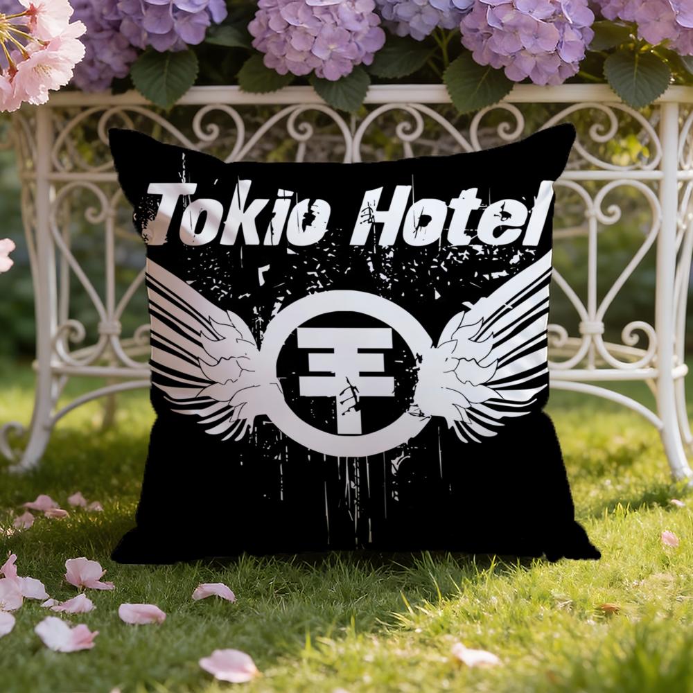 Band T-Tokio H-Hotel Cushion Cover Home & Car Dual-Scene Pillow Cover: Reversible for Premium Comfort