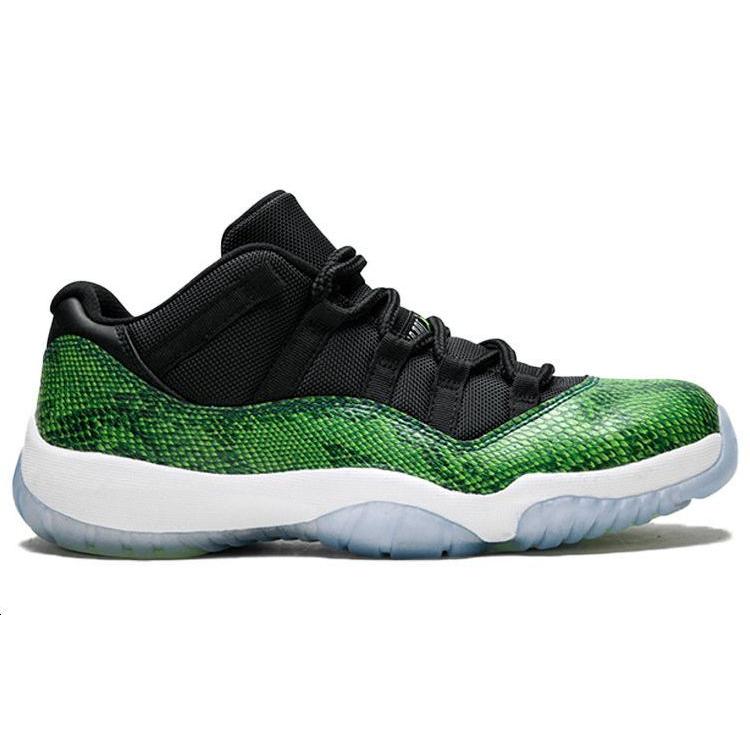 Jordan 11 Retro Low Green Snakeskin 528895-033