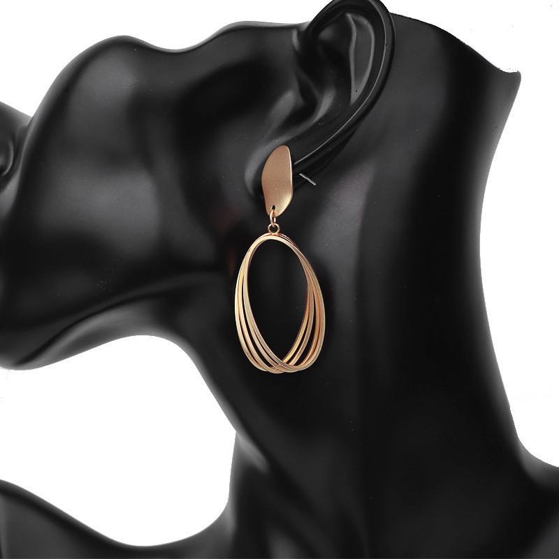Minimalist Spiral Gold Earrings For Women Fashionable And Jewelry Versatile