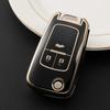 TPU Flip Car Key Fob Case Cover for Chevrolet Cruze Impala Camaro Garna Equinox Volt Yakista AVEO Impala GMC Buick Excelle GL8