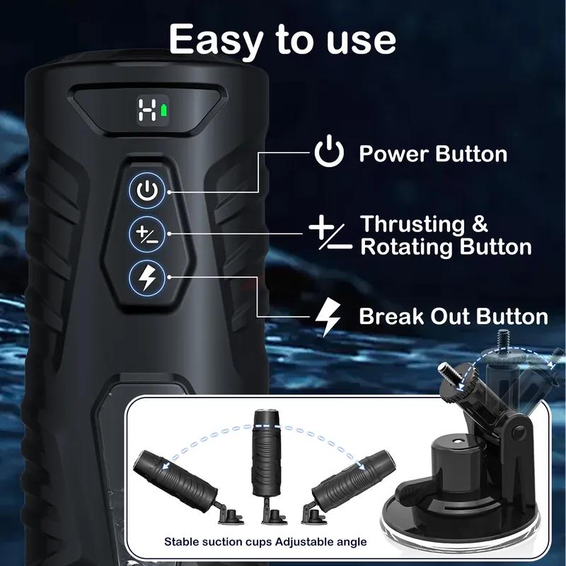 Automatic Male Masturbator Sex Toys for Men Adult Toy Male Sex Toys Hands Free Pocket Pussy Sex Machine Suction Electric Penis