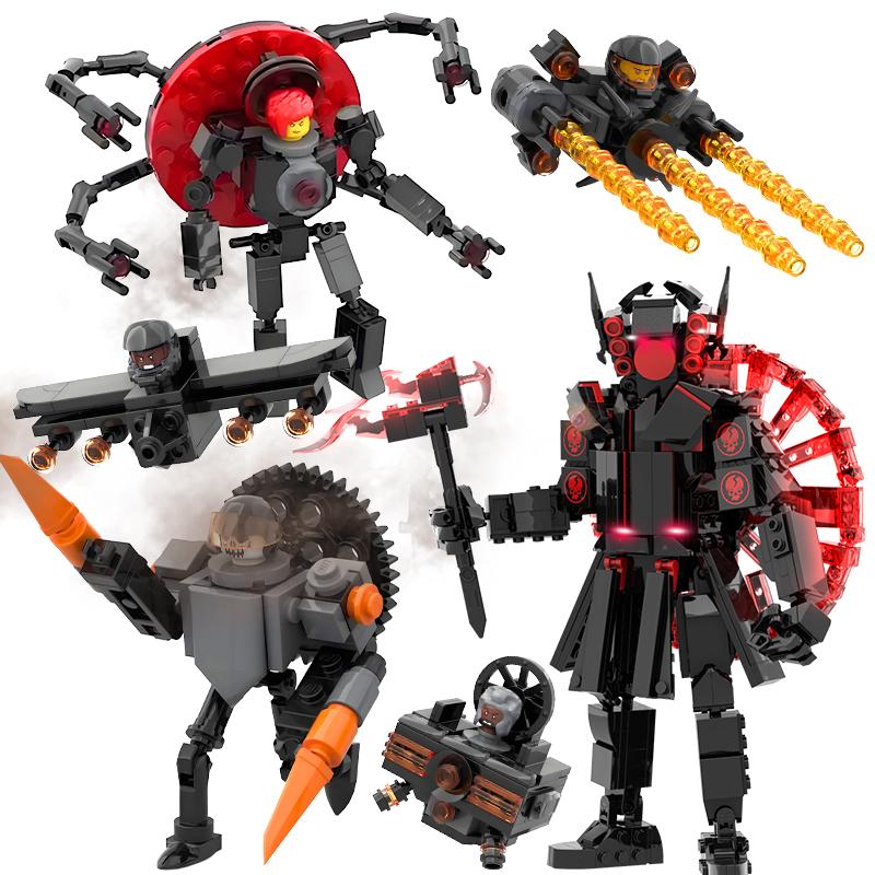 New Skibidi Toileted Titan Clock King 2.0 Building Blocks TVman Speakerman Model Toys for Kid Boys Ideas Gifts Xmas Easter Gift