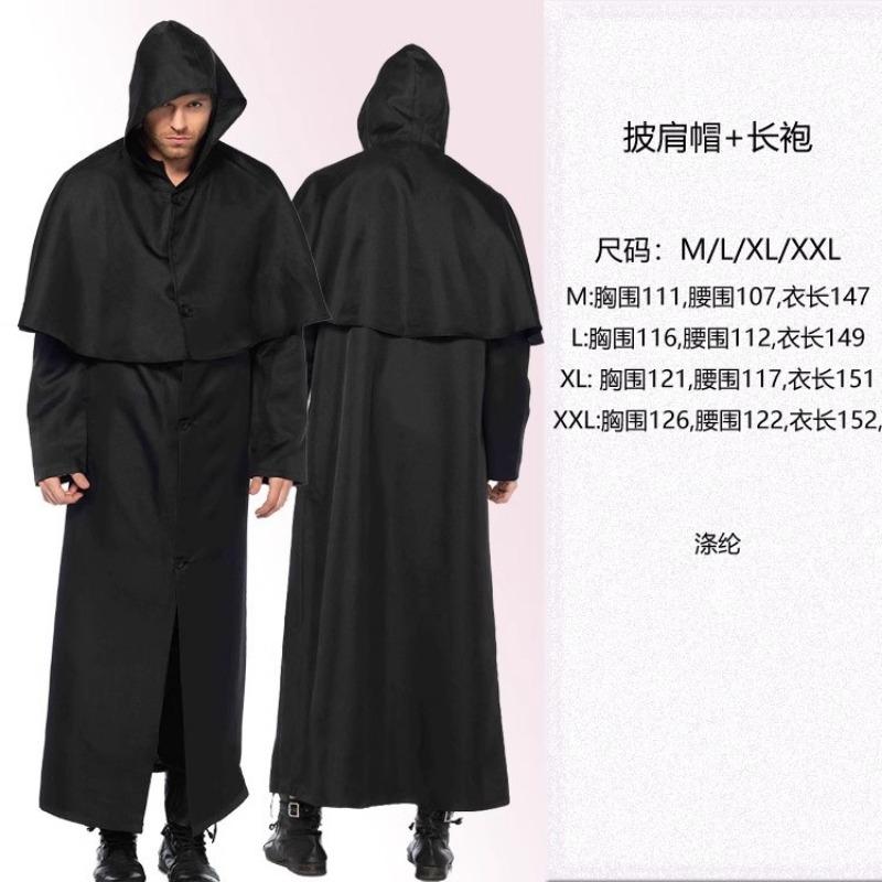 Halloween Clergy Prayer Nun Uniform Male Missionary Priest Uniform Virgin Mary Priest Costume