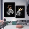 Schwarz-Weiß-Löwe ​​Leinwand Malerei Poster und Drucke Moderne Tier Wand Kunst Bilder für Büro Wohnzimmer Home Decor Cuadros