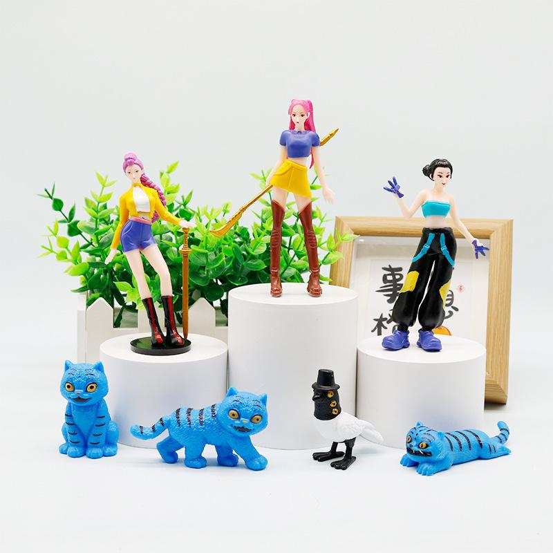 K-Pop Demon Hunter Plush: Cross-Border Anime Tiger Star Model