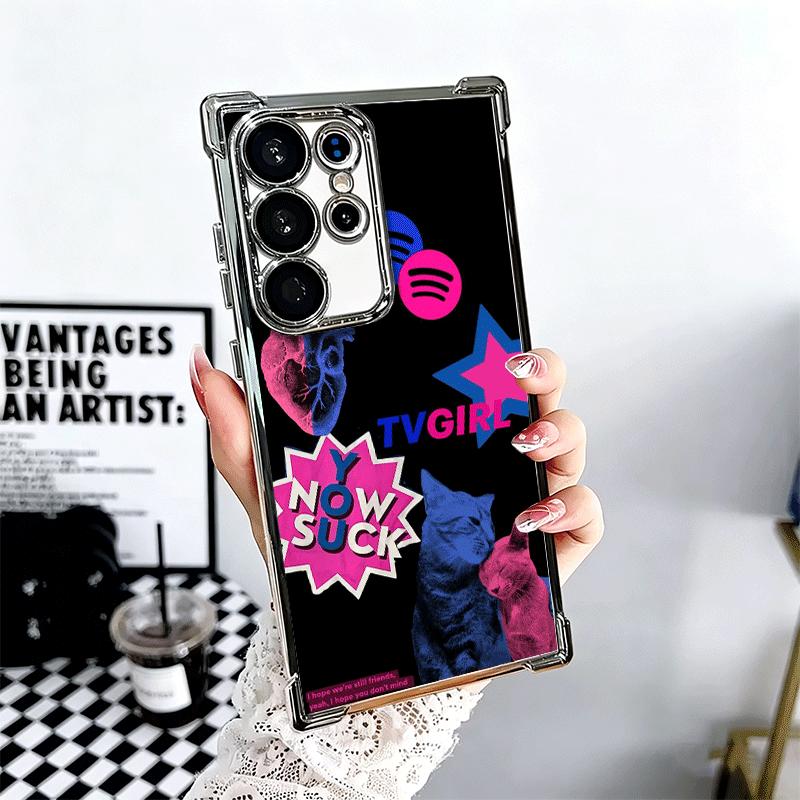TV Girl Album Soft Phone Case For Samsung Galaxy S26 Ultra S25 Edge S24 FE S23 Plus S22 S21 + S20 Plating Anti-Fall Fundas