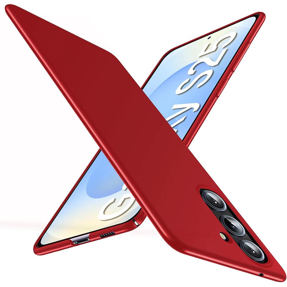 Luxuriöse Matte Ultradünne Hartschalen-Rückseite für Samsung Galaxy S25 S24 S23 S21 FE S22 Ultra Plus Einfarbig Mattiert Schlanke Hülle