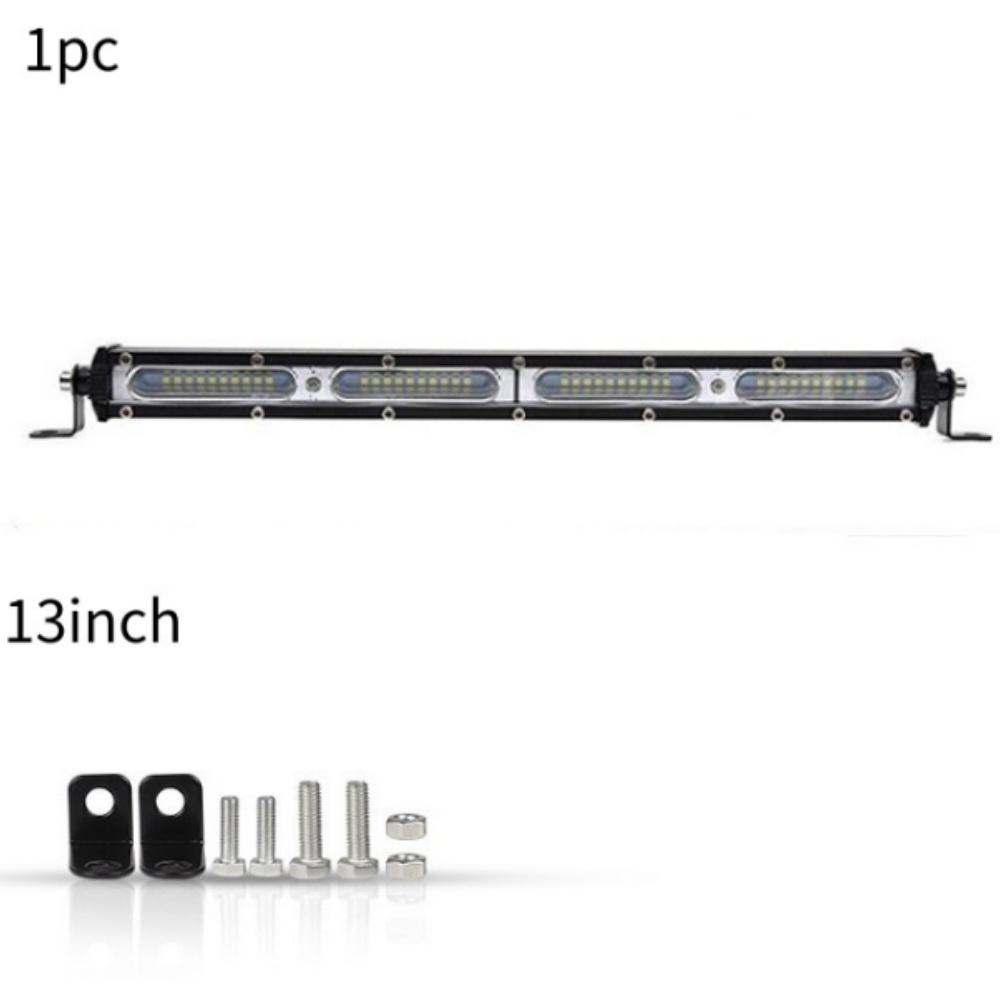 slim LED Light Bar Single Row led Work Lighting Roof Bumper Lamp Offroad for 4x4 Trucks SUV