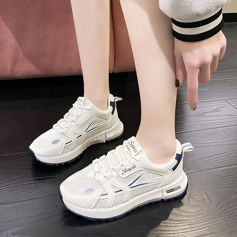 2025 Spring and Summer Junior High School Students Mesh Breathable Light Forrest Gump Shoes Comfortable Versatile Soft Sole Casual Women's Shoes