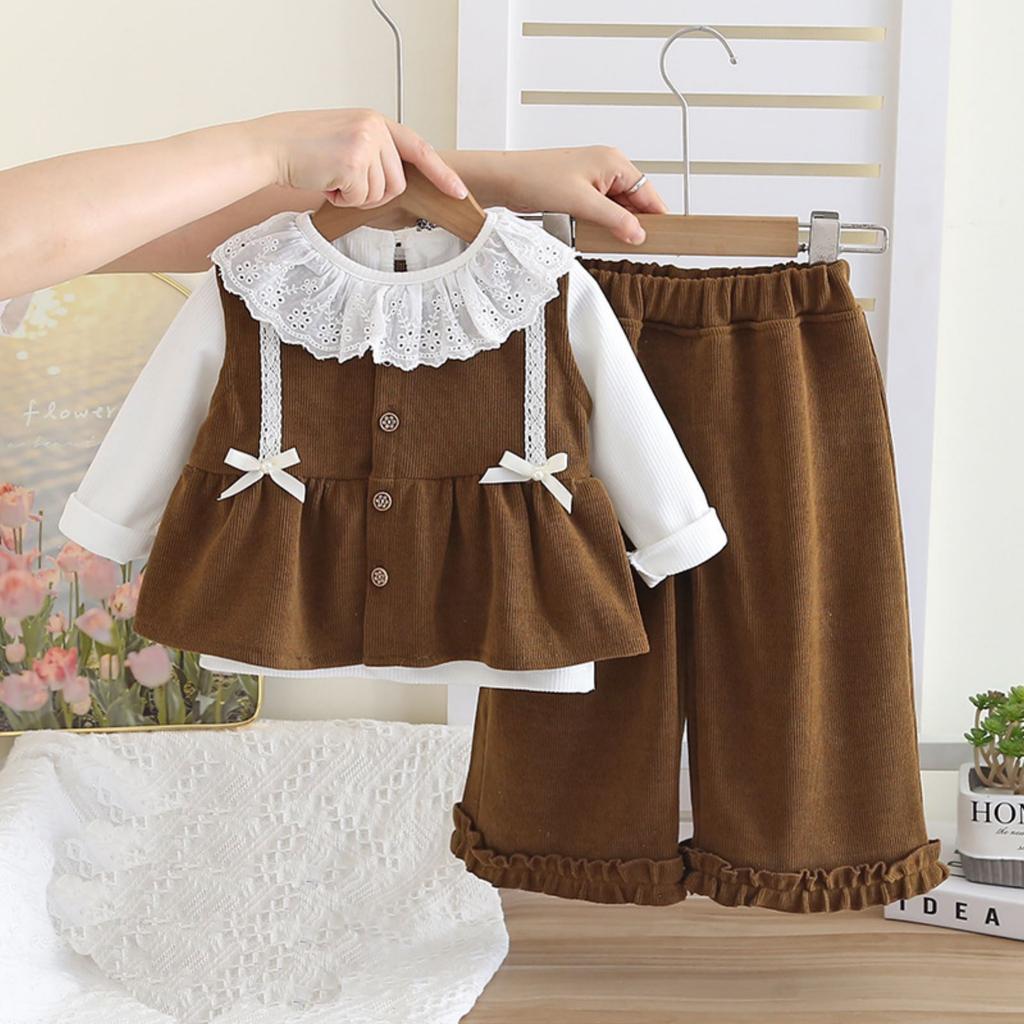 Kids Casual Long-Sleeve Set, Comfortable Daily Wear Outfits