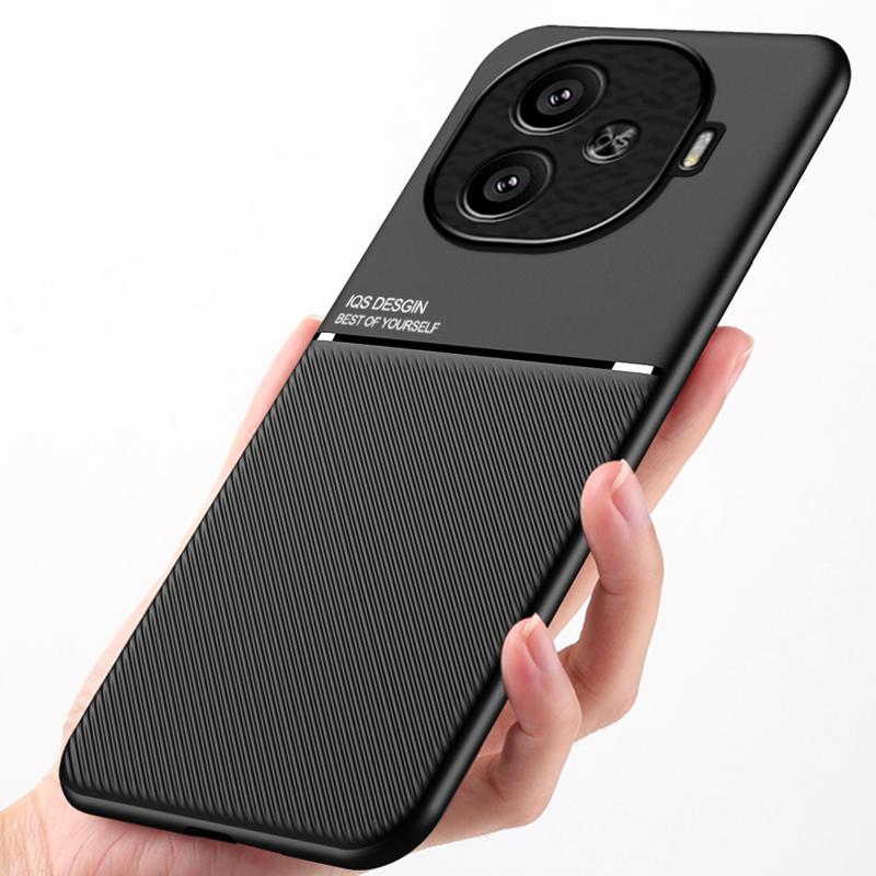 For VIVO IQOO Z9 Z9x Z9 Turbo Textured Magnetic Four-corner Full Coverage Shockproof and Drop-resistant Phone Case