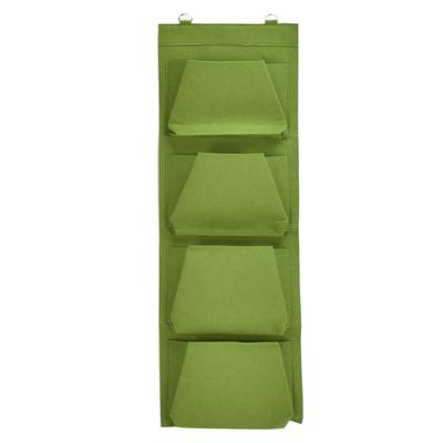 Degradable Wall Hanging Plant Bag Felt Grow Bag Flower Grow Pouch Planter for Garden Courtyard