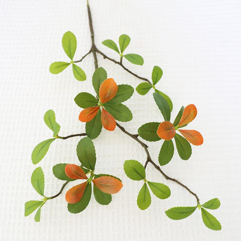 

1PC Home Decor DIY Enkianthus Perulatus High-quality Green Leaves Lifelike Artificial Plant Flower Arrangement