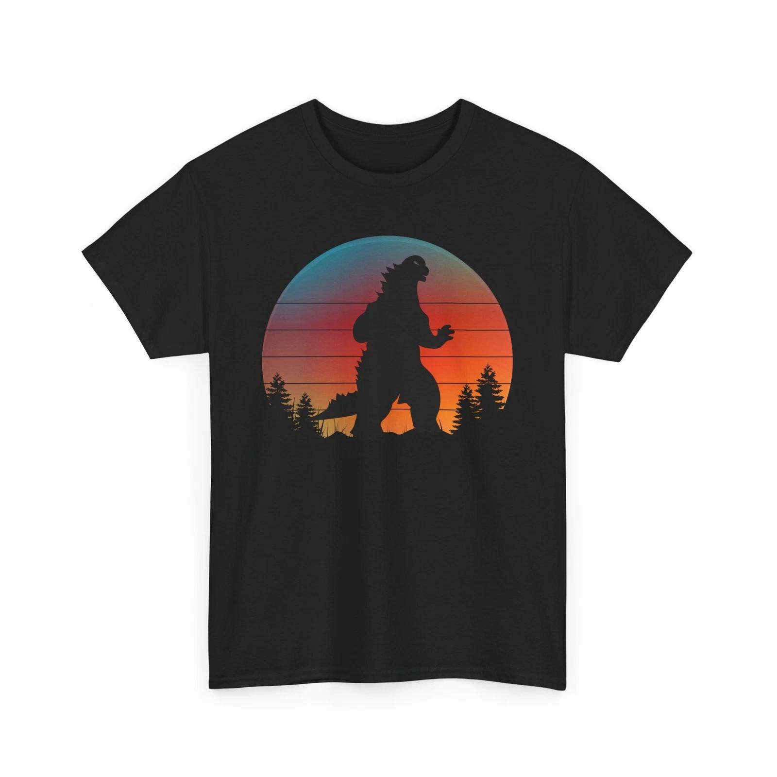 Comic Style Godzilla T-Shirt | Retro Japanese Monster Tee | Kaiju Graphic Shirt S
