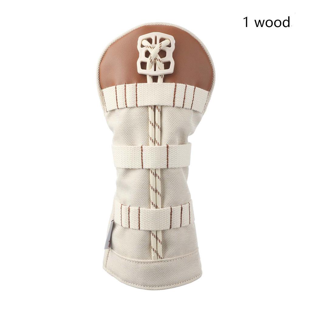 1pc Golf Club Headcovers Decorable Anti-Scratch Protection Cover For Golf 1/2/UT Wooden Pole Covers Replace Accessories