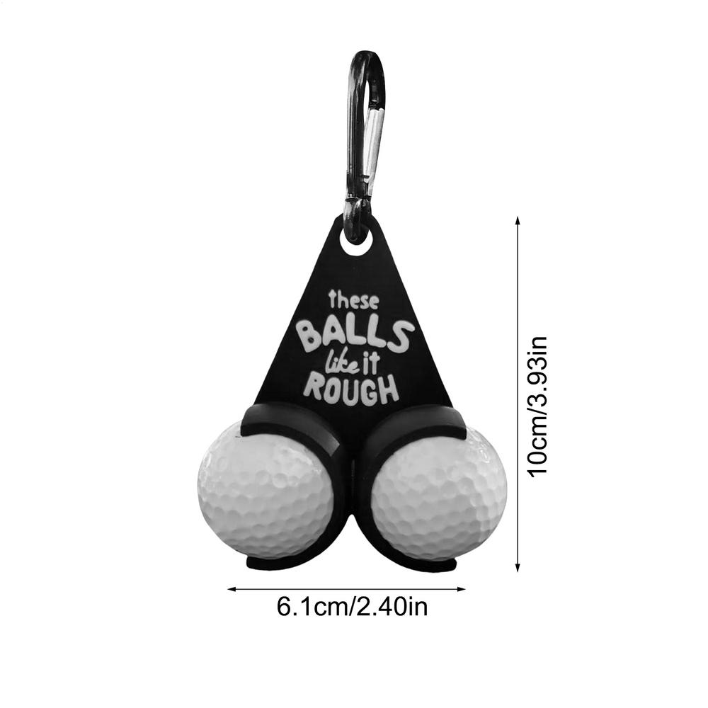 Golf Ball Holder PVC Parody Tee Rack Gag Gift for Golfers Bag Accessories Novelty Design