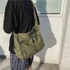 Geantă Messenger Vintage, Geantă Casual Crossbody de Călătorie, Geantă de Umăr din Pânză cu Capacitate Mare, Multi Buzunar