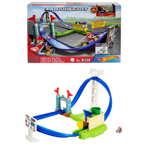 

Hot Wheels Mario Kart Circuit Course (Includes 1 Mario Kart) [Diecast Car] [Playset] [Ages 5 and Up] [Gift] HGK59