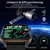 2025 Neuer Sport-GPS-Tracker AMOLED Smartwatch Herren Kompass Militär Outdoor-Sport Bluetooth Anruf Uhr 2,01 Zoll HD-Bildschirm für Huawei