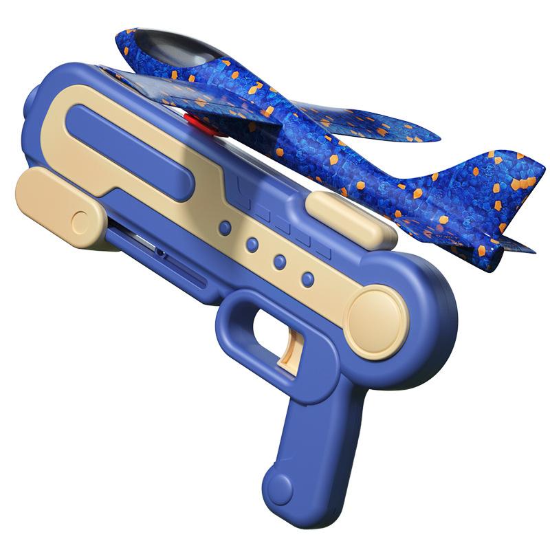 Children's Outdoor Ejection Plane Launches Flying Saucer Pistol