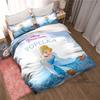 Cinderella-themed Duvet Cover and Pillowcase Bedding Set, Perfect for Boys' and Girls' Bedrooms, A Cartoon-themed Children's Gif