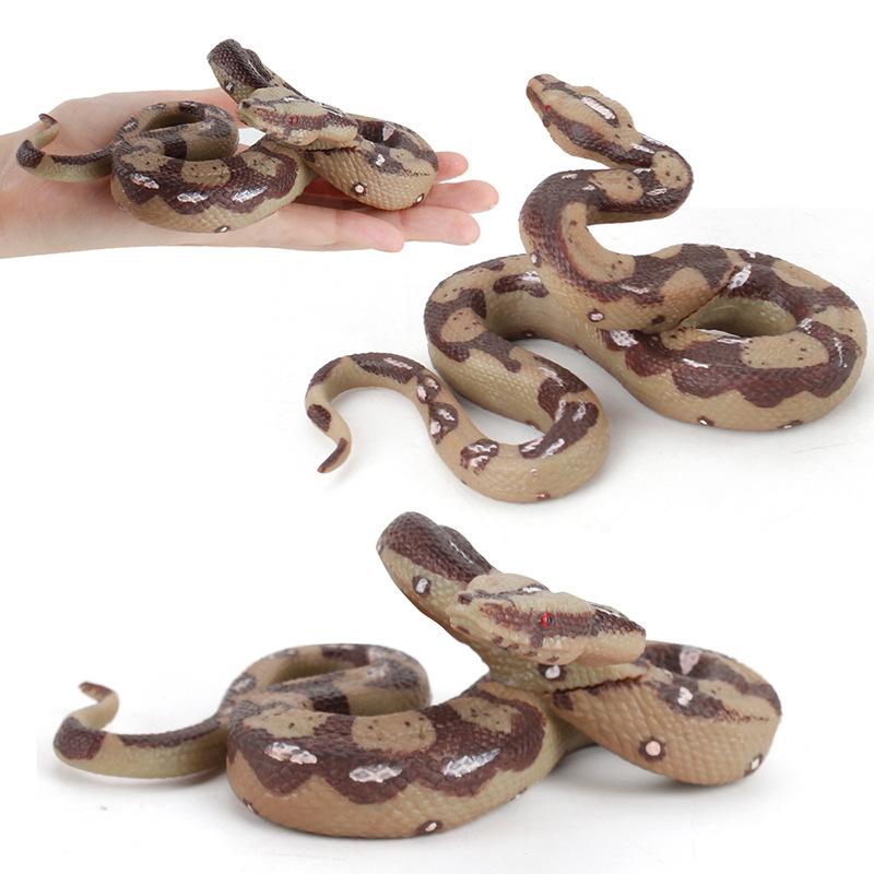 Intricate Large Python Snake Decorative Model In Pvc Ideal For Imaginative Play