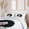 Female Pop Art Three-Piece Quilt Cover Digital Printing Bedding Set Bed Cover