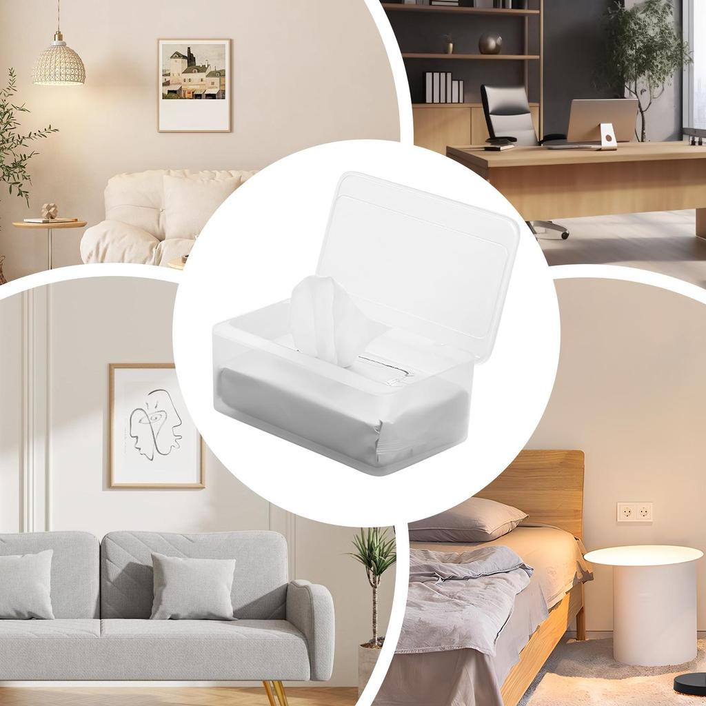 Wet Wipe Holder Baby Wipe Dispenser Reusable Tissue Storage Case For Home Toilet Nursery Restaurant Living Room Bedroom Desk