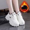Women's Winter Warm Lined Sneakers – Thick Sole Plush Fleece Shoes, Comfortable Outdoor Casual Sporty Boots for Cold Weather