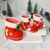 Decorazione di Natale Piccoli Stivali di Natale Sacchetto Regalo Scatola Caramelle Stivali Floccati Piccolo Regalo per Bambini Sacchetto Confezione Caramelle I1-2 Grande