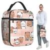Bubu Dudu Panda Bears Cartoon Insulated Lunch Bag for Kids School Cooler Thermal Food Box Tote Portable Lunch Boxes Container