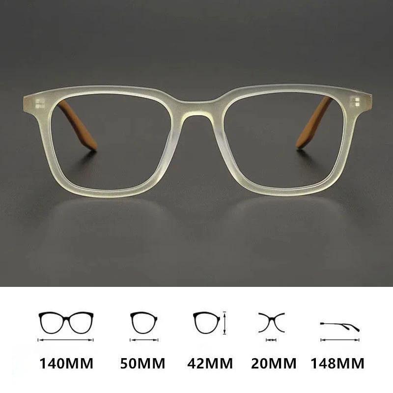 Vintage TR90 Square Reading Glasses Unisex Eyeglasses Frame Optical Prescription Eyeglasses for Women Men Retro Matte Eyewear
