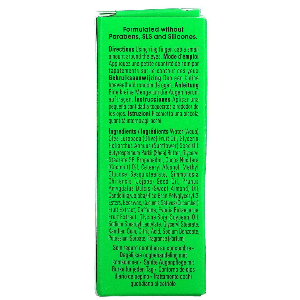 Yes To Daily Eye Treatment, Cucumber, 0.5 Fl Oz (15 Ml)