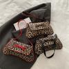 Spring New Niche Exquisite Leopard Print Portable Baguette Bag Women's Versatile Commuter Single Shoulder Armpit Bag