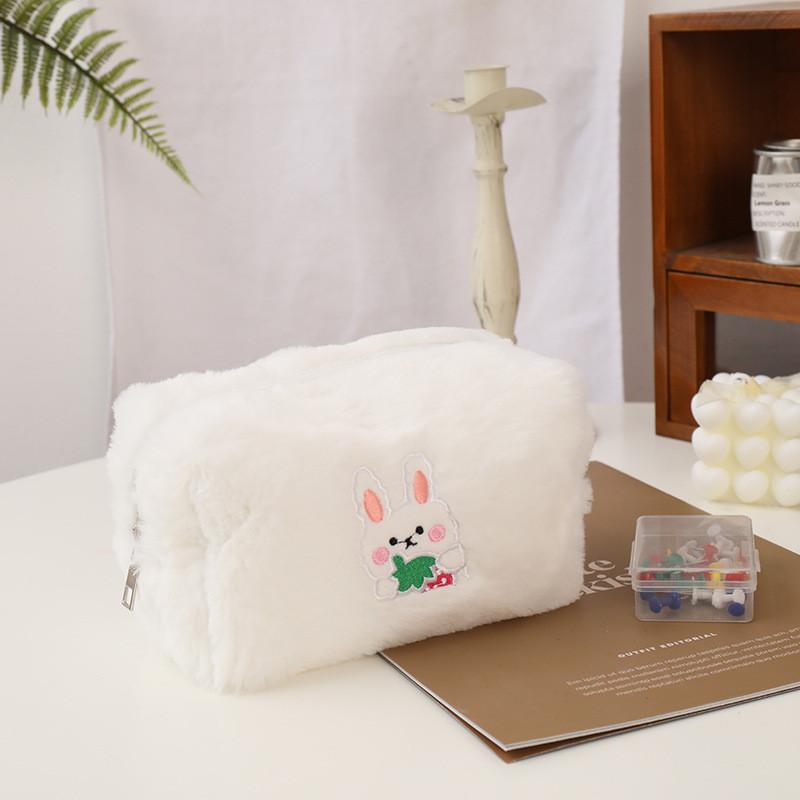 Plush Makeup Bag With Lotso Rabbit Print For Travel And Storage For Women