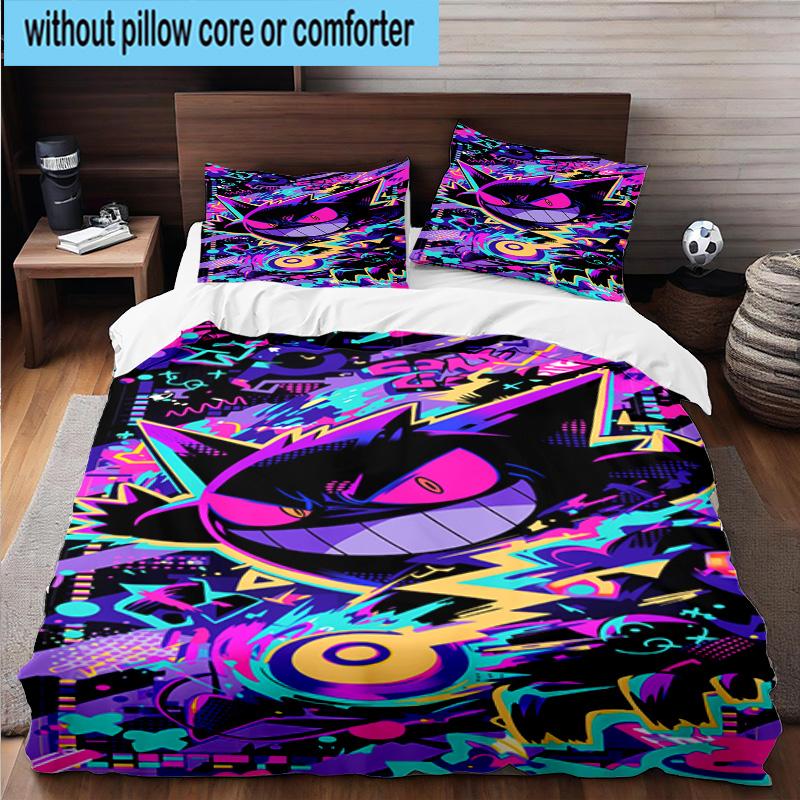 3PCS Gen-gar Neon Adventure 3pcs Bedding,Including 3PCS Duvet Cover And 2pcs Pillowcases Perfect for Christmas,Ideal for Bedroom, Dormitory
